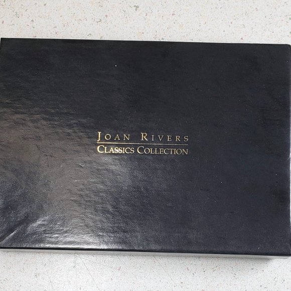 Vintage Signed Joan Rivers Set of 9 Interchangeable Cabochon Clip On Earrings - Picture 2 of 12